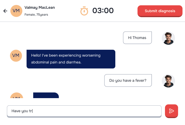 History-Taking Chats UI